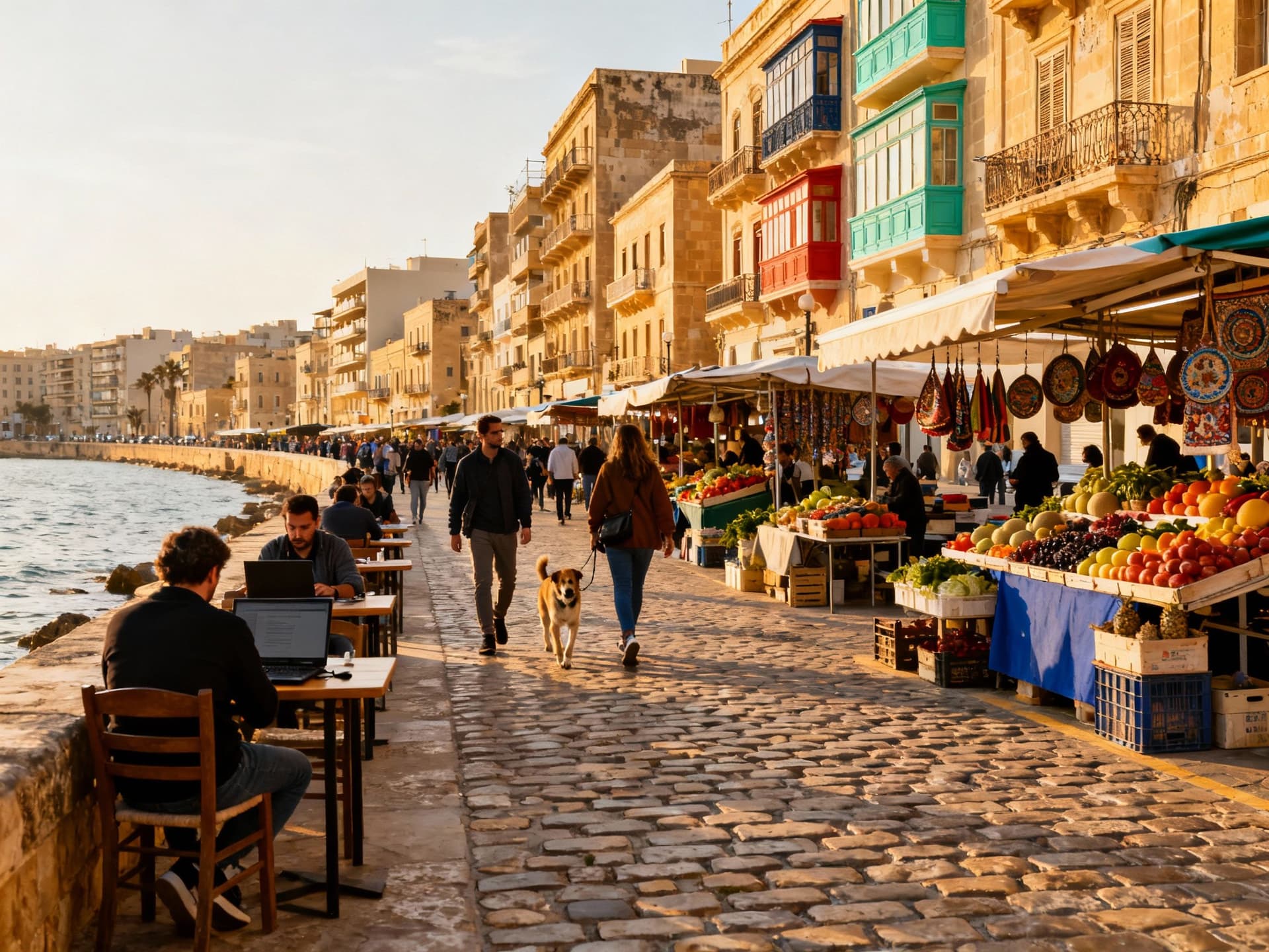 Content illustration 1 for Malta: Sunlit Streets, Nomad Life & Market Realities